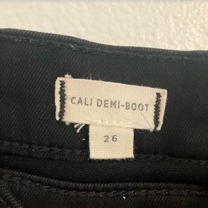 Madewell Cali Demi-Boot Black Denim Jeans